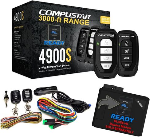 Compustar CS4900-S (4900S) 2-Way Remote Start and Keyless Entry System with 3000-ft Range (Renewed) in Kuwait