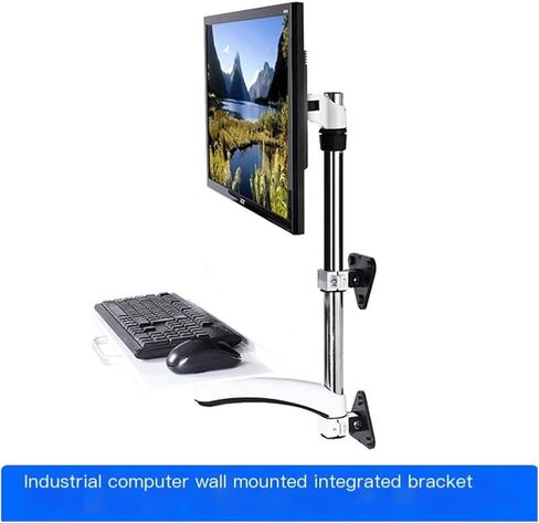 Wall-Mounted Bracket with Keyboard Tray, Standing Office Monitor, Industrial Computer Style WS08A in Kuwait