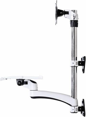 Wall-Mounted Bracket with Keyboard Tray, Standing Office Monitor, Industrial Computer Style WS08A in Kuwait