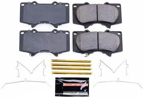 PowerStop Front Brake Pads for Lexus GX460 2010-23 | Toyota 4Runner 2010-24 - Z23 Carbon-Fiber Ceramic Brake Pads with Installation Hardware, Z23-976B in Kuwait