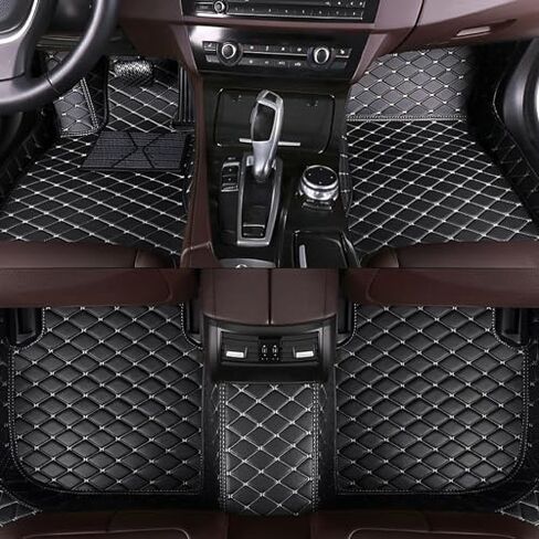 Car Floor Mats Fit for Buick Lacrosse 2009-2015, Waterproof and Non-Slip Floor Mats, Customizable Floor Mat, Durable All-Weather Car Floor Mat.(Beige with Beige Lines) in Saudi Arabia