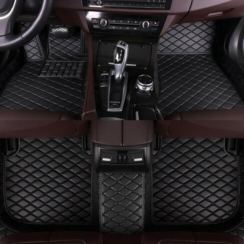 Car Floor Mats Fit for Buick Lacrosse 2009-2015, Waterproof and Non-Slip Floor Mats, Customizable Floor Mat, Durable All-Weather Car Floor Mat.(Beige with Beige Lines) in Saudi Arabia