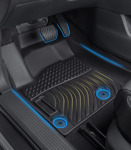 Car Floor Mats Replacement for Chevrolet Silverado 1999-2007/ GMC Sierra 1500 2500 3500 Crew Cab 1999-2007/ Escalade Suburban Yukon XL 2000-2006 Durable Waterproof Custom Fit Liners in Saudi Arabia