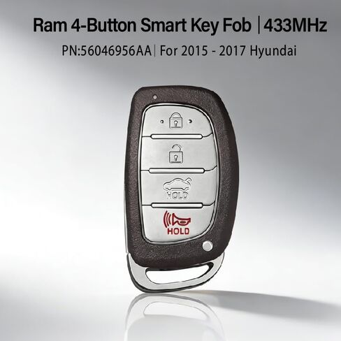 Replacement for 2015 2016 2017 Hyundai Sonata Sport Key Fob Remote Control CQOFD00120 4 Buttons 434MHz in Kuwait