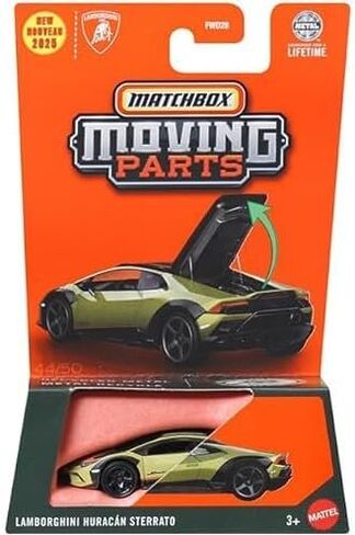 Hot Wheels Match Box Moving Parts Lamborghini Huracan Sterrato for 3 Years & Above (Green) in Kuwait
