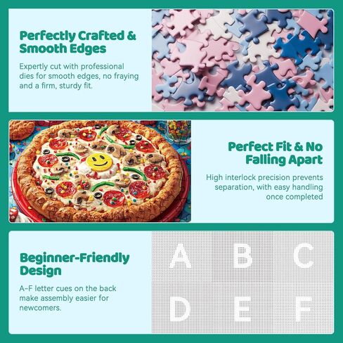 4-Pack 100 Piece Puzzles for Kids, Animal & Food Theme Large Piece Puzzles for Elderly, Dementia & Alzheimer’s Activities for Adults and Kids Ages 6-10, 15 x 10.2 in in Saudi Arabia