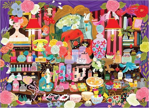 RoseArt - Seek & Find - Gardener's Library - 1000 Piece Jigsaw Puzzle for Adults, Hidden Object Puzzle, Vibrant Garden Scene, Premium Puzzle with Bonus Poster in Kuwait
