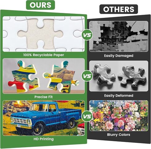500 Piece Puzzles for Adults, Family Day At The Lake Puzzle for Teens Adults Elderly, Car Camping Jigsaw Puzzle 500 Pieces, Recycled Cardboard Challenging Puzzle for Game Nights Home Decor 20.5x15 in in Saudi Arabia