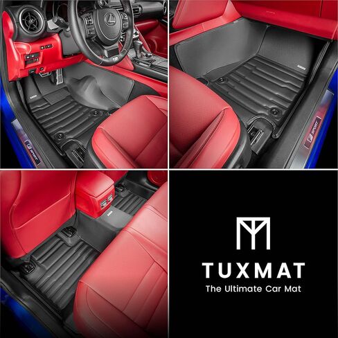 TuxMat - for Lexus is AWD 2014-2026 Models - Custom Car Mats - Maximum Coverage, All Weather, Laser Measured - This Full Set Includes 1st and 2nd Rows in Saudi Arabia