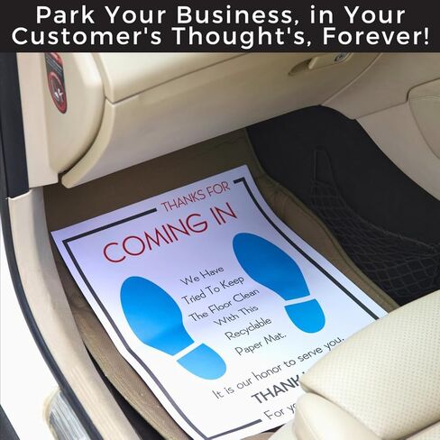Heavy Duty Paper Floor Mats - Disposable Floor Mats - Car Floor Covers - Paper Mats for Car Detailing - Carpet Protector in Kuwait