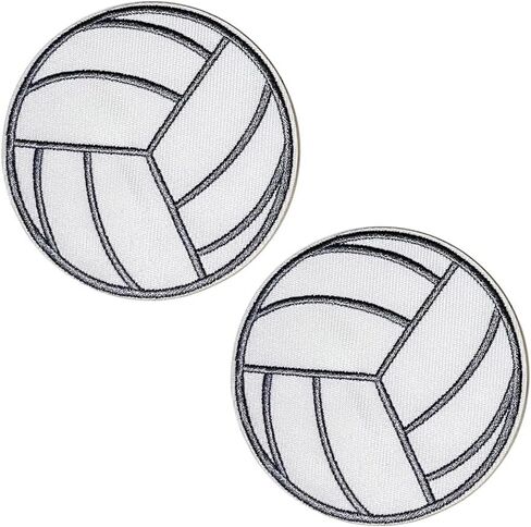 3'' Volleyball Sports Applique Self-Adhesive Embroidered Iron‑On Patches in Kuwait