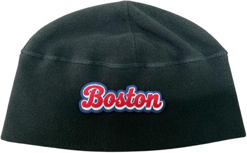 2 PCS Red Boston Word Lettering Patch Baseball Embroidered Iron On Patches for Decorate Craft Clothes in Saudi Arabia