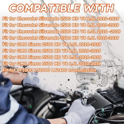 Transmission Filter Kit Fits Chevy Silverado 2500HD 3500HD 2010-2019, GMC Sierra 2500HD 3500HD 2010-2019,Fit for Allison 1000 2000 Series (Deep Pan) Replaces 29542824 29539579 in Kuwait