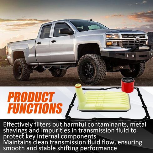 Transmission Filter Kit Fits Chevy Silverado 2500HD 3500HD 2010-2019, GMC Sierra 2500HD 3500HD 2010-2019,Fit for Allison 1000 2000 Series (Deep Pan) Replaces 29542824 29539579 in Kuwait