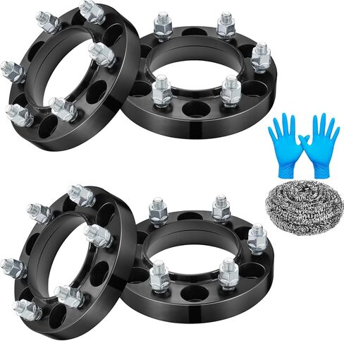 1inch 6x5.5 Wheel Spacers Compatible with Toyota 96-22 4Runner FJ Cruiser Sequoia Tacoma Tundra, Compatible with Lexus GX460 GX470, 106mm Center Bore & 6 Lug M12x1.5 Studs & 139.7mm, 4PCS in Kuwait