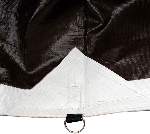 Watershed Innovations HydraTarp 20 Ft. X 30 Ft. Premium Heavy Duty Waterproof Tarp - 18mil Thick - White/Brown Reversible Tarp with D-Rings in Saudi Arabia