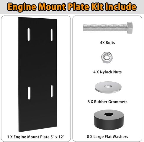 212Cc Engine Mount Plate with Bolts Compatible with Harbor Freight Predator Engine 212cc 6.5hp in Saudi Arabia