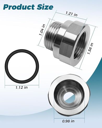 5Pcs A-211 27mm-2.0 Thread Size Oil Drain Valve Adapter in Saudi Arabia