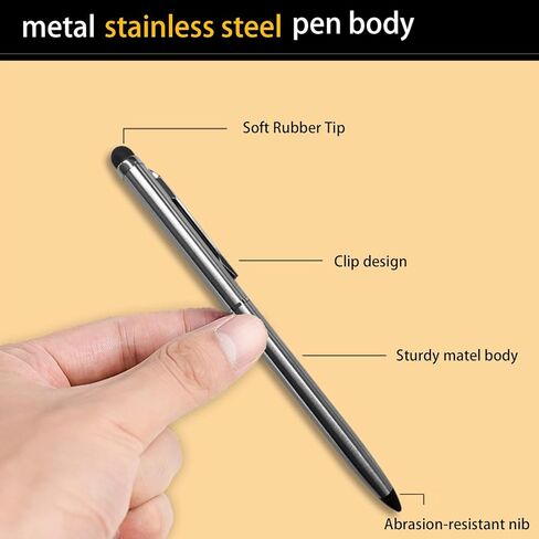 2pcs Replacement Stylus Drawing Pens for LCD Writing Tablet Metal Stylus Pens for 8Inch10Inch Drawing Tablet Memo Doodle Board in Saudi Arabia