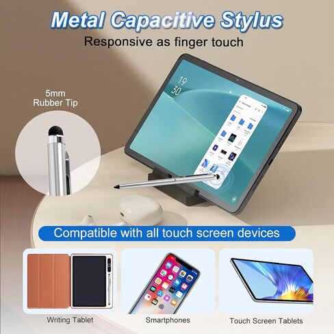 2pcs Replacement Stylus Drawing Pens for LCD Writing Tablet Metal Stylus Pens for 8Inch10Inch Drawing Tablet Memo Doodle Board in Saudi Arabia