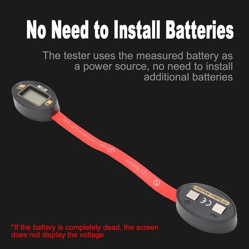 Geevorks LCD Battery Voltage Tester Digital Battery Tester LCD Display Battery Level Detector for 1.2V 4.8V AA AAA C D 9V Button Batteries with No Built in Power Needed in Kuwait