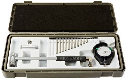 Mitutoyo 511-723 Dial Bore Gage, 50-150 mm, 0.001 mm Graduation, Stem Diameter 8 mm with 2109SB-10 Dial Indicator | 8 mm Stem Diameter, 2109SB-10 Dial Indicator in Kuwait