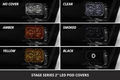 Diode Dynamics C2 2.0 LED Pod Cover, Amber (one) in Kuwait