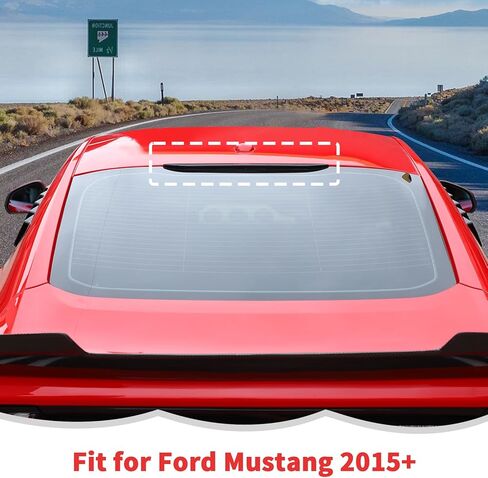 RT-TCZ Smoked Black Third 3rd Brake Light Cover High Mount Stop Lamp Cover Trim Exterior Accessories for Ford Mustang 2015-2025 in Kuwait