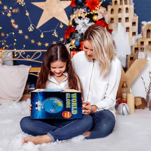 TTKTK World Globe with Stainless steel Stand Rotating Earth Spinning Globe for Kids Geography Classroom Education or Decorations (8 Inch Blue) in Saudi Arabia