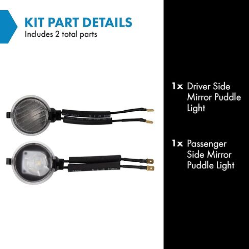 TRQ Mirror Puddle Light Set Fits 2002-2019 Ford 2007-2019 Lincoln 02-09 Mercury in Kuwait