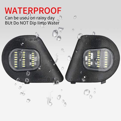 SZ-Light White LED Side Mirror Under Puddle Light Kit for 2010-2019 Dodge Ram 1500 2500 3500 4500 5500 Towing Mirror Lights 6000K, 2Pcs in Kuwait