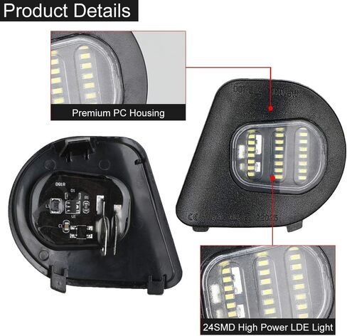 SZ-Light White LED Side Mirror Under Puddle Light Kit for 2010-2019 Dodge Ram 1500 2500 3500 4500 5500 Towing Mirror Lights 6000K, 2Pcs in Kuwait