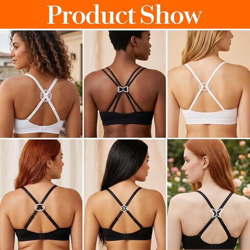 16 Pack Bra Strap Clips, Bra Strap Holders for Slipping, Anti-Slip Racerback Converters, Buckles Conceal Straps Strap Holders for Slipping for Dresses Shirts Sports Tops (Clear) in Saudi Arabia