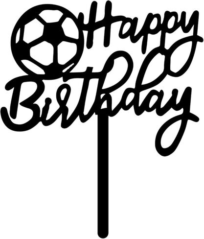 Soccer Cake Topper Acrylic Topper for Soccer Birthday Party Sports Theme Birthday Party in Saudi Arabia