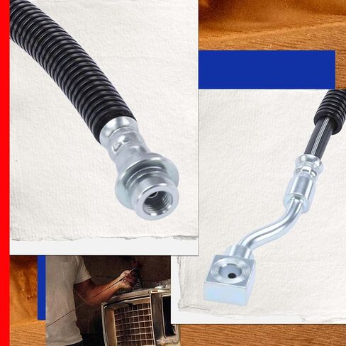 JC Whitney JFBAJCWBHH00103 Rear Right Brake Hydraulic Hose - Compatible with Chevrolet Silverado 2500 3500 2500 HD, Suburban 2500, GMC Sierra 2500 3500 HD, Yukon XL 2500 in Kuwait