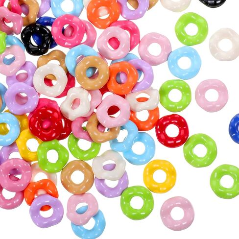 100PCS Wavy Spacers for Beaded Pens, Colorful Acrylic Opaque Wavy Flower Spacers Beads Bulk for Jewelry Making, Bracelet, Necklace, Earrings, Keychains, DIY Crafts Supplies in Saudi Arabia