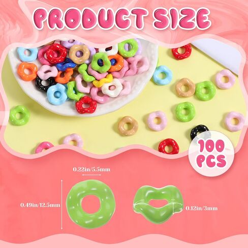 100PCS Wavy Spacers for Beaded Pens, Colorful Acrylic Opaque Wavy Flower Spacers Beads Bulk for Jewelry Making, Bracelet, Necklace, Earrings, Keychains, DIY Crafts Supplies in Saudi Arabia