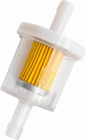 49019-0027 New Universal 40 Micron 1/4" Inline Fuel Filter Replaces Kawasaki 49019-0014 49019-7001 Briggs & Stratton 691035 5065H 5065K 691035 493629 5065 in Kuwait