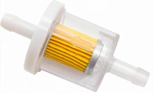 49019-0027 New Universal 40 Micron 1/4" Inline Fuel Filter Replaces Kawasaki 49019-0014 49019-7001 Briggs & Stratton 691035 5065H 5065K 691035 493629 5065 in Kuwait