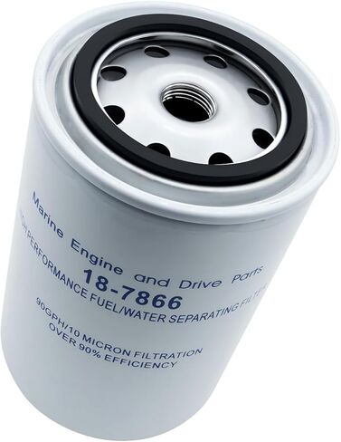 (1 PCS) 18-7866 Fuel Water Separating Filter Compatible with Ya-maha 115HP Outboard Motors, Replaces MAR-10MEL-00-00, MAR-24563-00-00, MAR-FUELF-IL-TR, 9-37807 in Kuwait