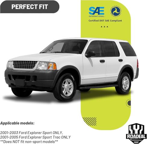 Headlights Assembly for 2001-2003 Ford Explorer Sport ONLY, 2001-2005 Ford Explorer Sport Trac ONLY Replacement Driver & Passenger(Bulbs included) in Saudi Arabia