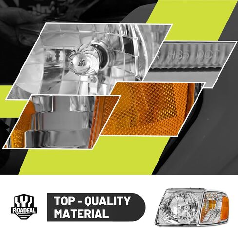 Headlights Assembly for 2001-2003 Ford Explorer Sport ONLY, 2001-2005 Ford Explorer Sport Trac ONLY Replacement Driver & Passenger(Bulbs included) in Saudi Arabia