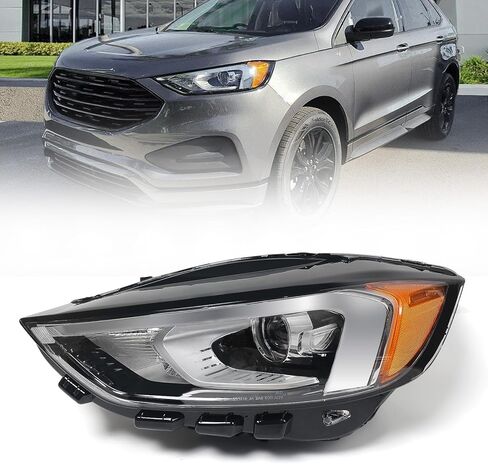 LED Headlight Assembly for Ford Edge 2019-2024 w/o DRL Headlamp Front Light Right Passenger Side RH in Saudi Arabia