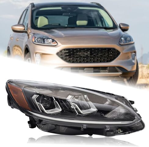 Duolctarms Halogen Type W/O DRL Projector Headlight Headlamp Assembly Compatible With 2020-2022 Ford Escape S Model Left Driver Side LJ6Z13008B in Kuwait