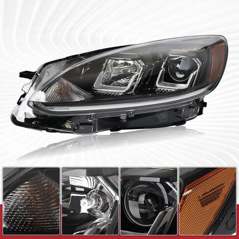 Duolctarms نوع الهالوجين W/O DRL مجموعة المصابيح الأمامية لجهاز العرض متوافق مع 2020-2022 Ford Escape S موديل الجانب الأيسر للسائق LJ6Z13008B in Saudi Arabia