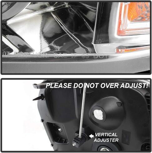 ACANII - For 2007-2014 GMC Yukon XL1500 2500 SUV [Denali Style] Headlights Headlamps Assembly Replacement Set Left+Right in Kuwait