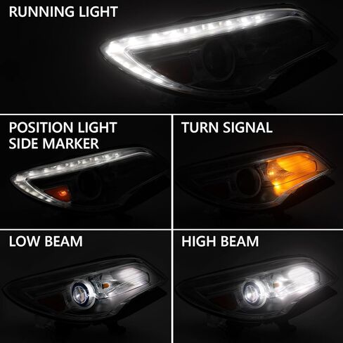 FIONE HID/Xenon Non-AFS Headlight Assembly Compatible with Buick Enclave 2013-2017 Right Passenger Side RH 84026395 in Kuwait