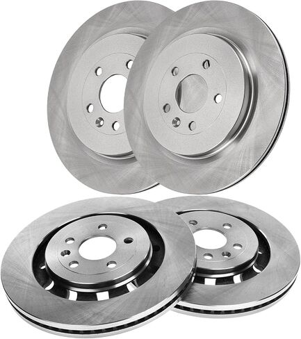 Front and Rear Brake Rotors Replacement for Ford Explorer 2013 2014 2015 2016 2017 2018 2019 for Taurus Flex, Lincoln MKT Brakes, 13.86" Front and 13.58" Rear in Saudi Arabia