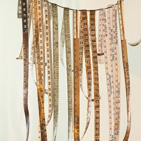 6 Rolls Vintage Ruler Washi Tape 10 mm Wide Tape Measure Pattern Adhesive Scrapbook Masking Tape for Crafts, Journal, Scrapbook, Painting, Artwork Decor in Saudi Arabia