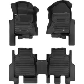 TuxMat - for Ford Bronco 4Dr 2021-2026 Models - Custom Car Mats - Maximum Coverage, All Weather, Laser Measured - This Full Set Includes 1st and 2nd Rows in Saudi Arabia